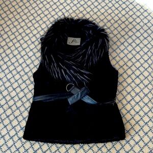 Marvelous darling. Black faux fur vest